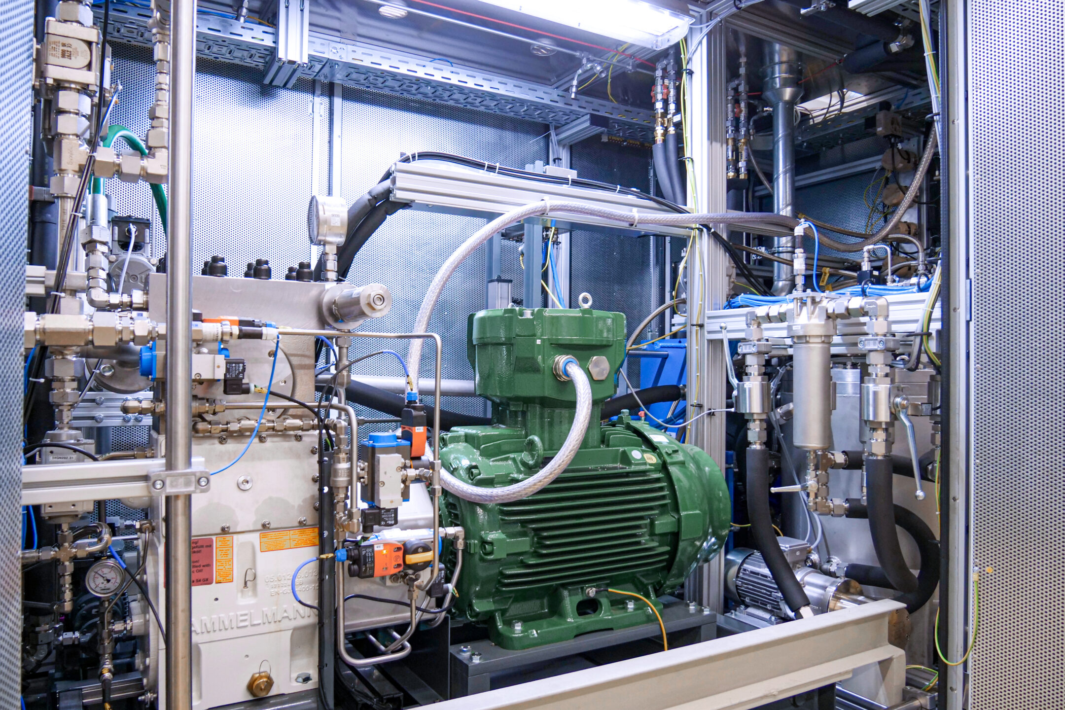 Hochdruckpumpenaggregat Methanol Prüfstand