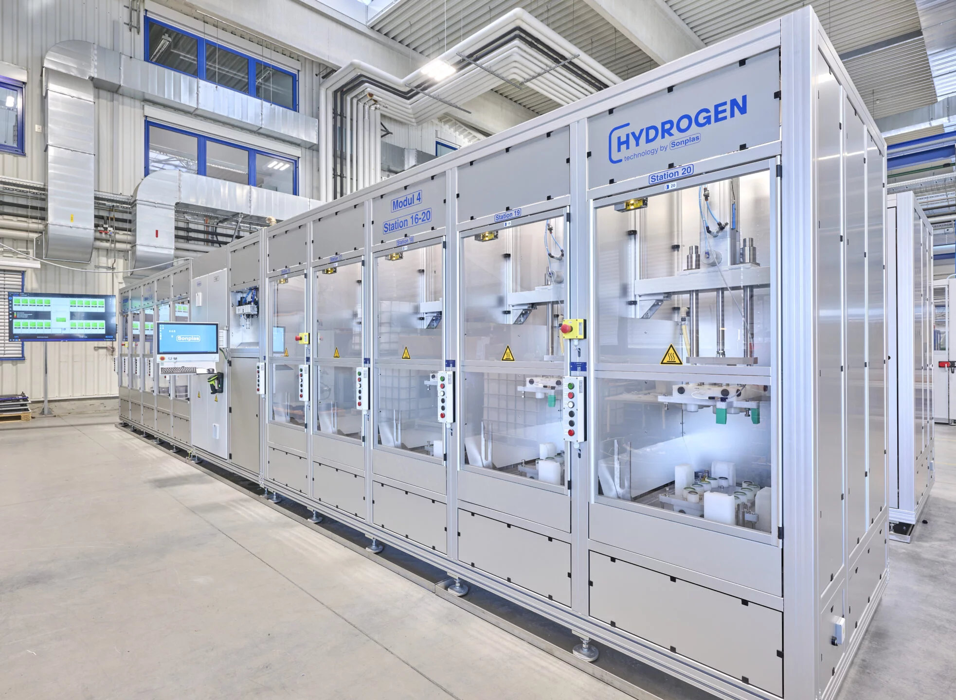 Außenansicht Elektrolyse Stack Prüfstand